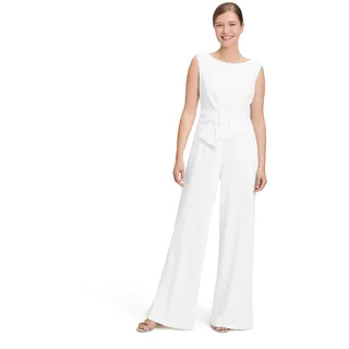 Vera Mont Jumpsuit mit U-Boot-Ausschnitt, Offwhite, 48,