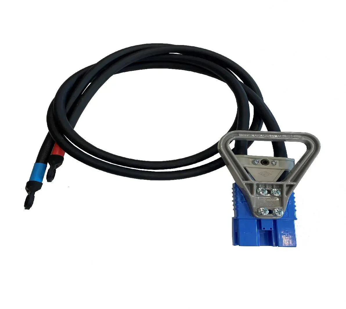 Anderson Flachstecker SBE 160A blau mit Griff und Zugentlastung 50mm2 (mit Endab...