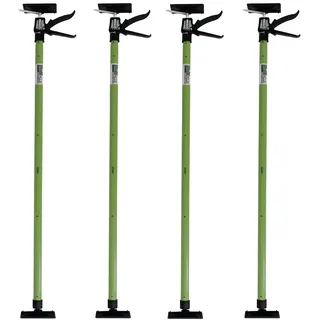 Baumarktplus 4x Deckenstütze Einhandstütze Montagestütze Teleskopstütze 115-290cm 45° Winkel rutschfest