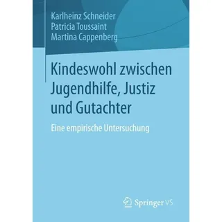 Kindeswohl zwischen Jugendhilfe Justiz und Gutachter von Karlheinz Schneider/ Patricia Toussaint/ Martina Cappenberg / Springer Fachmedien Wiesbaden /