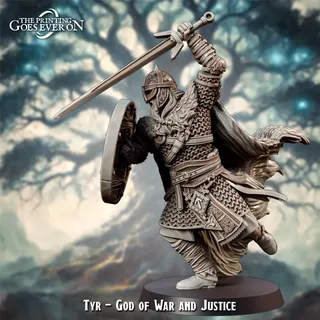 Tyr - God of War and Justice aus Asgard Amusement von The Printing Goes Ever On