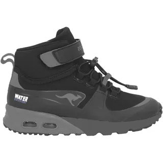 KangaROOS Unisex Kinder Kx-hydro Sneaker, Jet Black Steel Grey, 26 EU