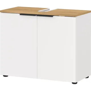 Germania WB-Unterschrank 6003-633 Weiß-Eiche 70 cm x 58 cm x 34 cm FSC®