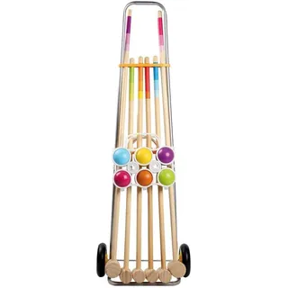 Vedes Outdoor active Krocketwagen für 6 Spieler, Länge 92 cm