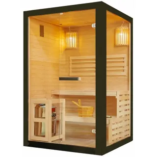 SANOTECHNIK PANORAMA Black inkl. 3,5 kW Ofen + int. Steuerung