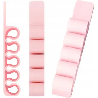 Selbstklebender Kabel-/Schlauchorganisator aus Silikon fr den Schreibtisch Rosa - Rosa