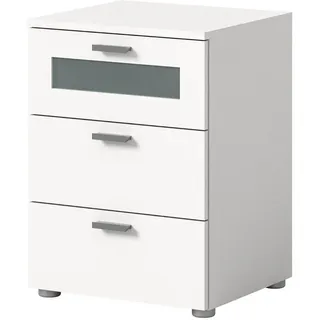 inn.furn Nachttisch Weiß, 45 x 60 cm, mit Soft-Close Dante