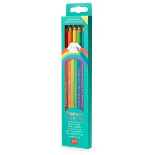 Legami Bleistift Bleistift-Set Regenbogen (6 Stifte)