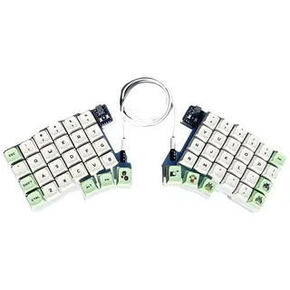 ALINUOYQ Split Keyboard Kabel -Ergonomie Tastatur Hot Swap QMK/Fläschchen (Keine Schlüsselkaps -Achse)