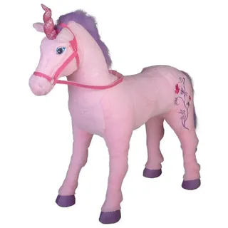 Happy People Einhorn mit Sound und Stickerei | Rosa