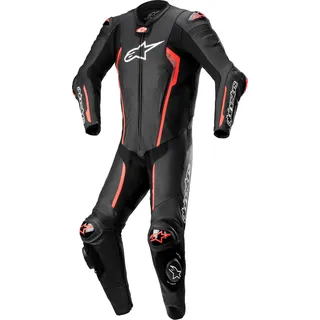 Alpinestars Missile V2 1-Teiler Motorrad Lederkombi 1tlg. - Schwarz/Neon-Rot - 54