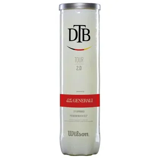 Wilson Tennisball Dtb Tour 2.0 4 Pack Dose - Tennisball gelb
