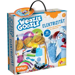 Lisciani - WOOZLE GOOZLE ELEKTRIZITÄT - Über 50 Wissenschaftliche Experimente zur Elektrizität - Wissenschafts-Kit mit Enthaltenem Material - Lernspiel für Kinder von 8, 10, 12 Jahren