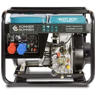 Könner & Söhnen Könner&söhnen Stromaggregat Diesel Stromerzeuger Notstromaggregat 4-Takt 6,5kW 14 ps KS 8100HDE-1/3 ATSR