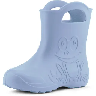 Ladeheid Eva Kinder Gummistiefel für Jungen Mädchen Regenschuhe LA-CA-01 (Hellblau, 34/35 EU)