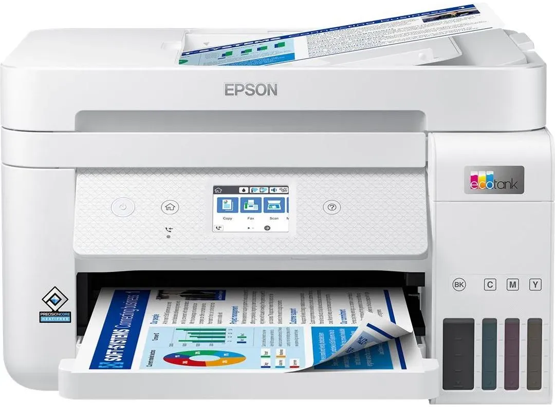 Epson EcoTank ET-4856 A4-Multifunktions-Wi-Fi-Tintentankdrucker, mit einem im Lieferumfang enthaltenen Vorrat an Tinten bis zu 3 Jahren