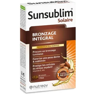 Nutreov Sunsublim Integral Tan 30 Kapseln für Mittel bis Dunkle Hauttöne