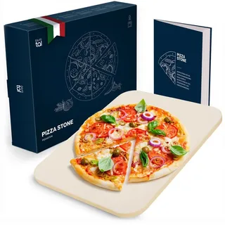 Blumtal Pizzastein 38 x 30 cm Cordierit braun