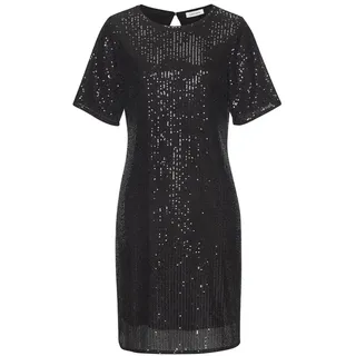 LASCANA Paillettenkleid Kleid Schwarz 40