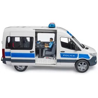 Bruder 02683 Matchbox Sprinter Polizei Einsatzfahrzeug mit Polizist und L+S Modul