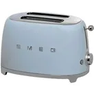 Smeg Toaster TSF01PBEU 50er Retro Style, mit 6 Röststufen, pastellblau, 950 Watt, Edelstahl, für 2 Scheiben