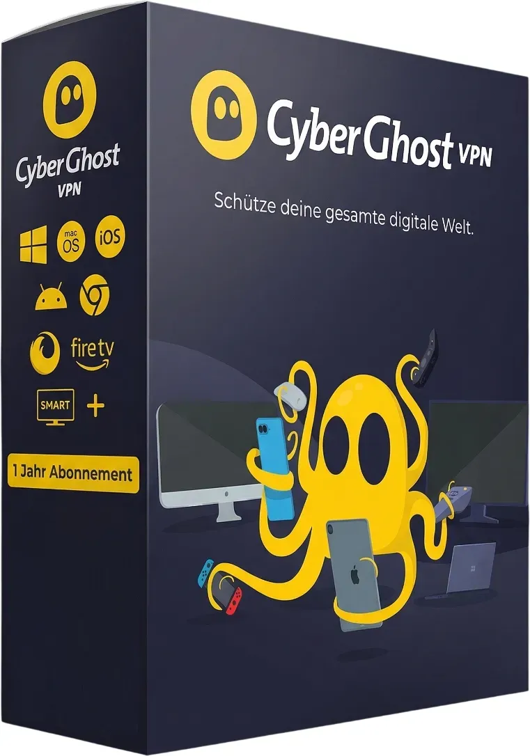 CyberGhost VPN (1 Jahr, 7 Geräte)