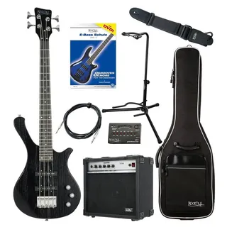 Rocktile TB-4 MBK Traveler E-Bass Matte Black Super Set