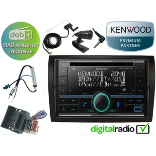 Kenwood CD Bluetooth DAB+ USB Radio Antenne inkl für Peugeot Boxer 2006-2022