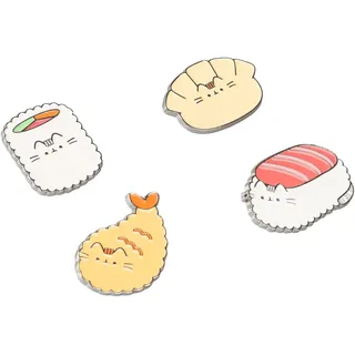 Grupo Erik Set Pins Pusheen Cat - 4 Anstecknadeln - Geschenke Kawaii Pusheen Merchandising Stuff Geschenke Accessoires