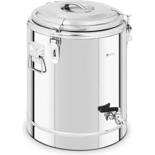 Royal Catering Thermobehälter Edelstahl - 22,5 L - mit Ablasshahn