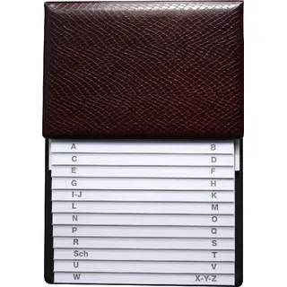 RNK RNKVERLAG 1716-2 - Telefon-Klappregister, 160x230 mm, in hochwertiger Ausführung, weinrot, 1 Stück