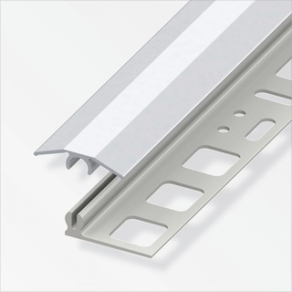 Alfer Übergangs-Profil 1 m, 25 x 7 mm Aluminium eloxiert silber