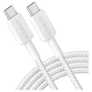 Anker 322 USB-C auf USB-C Kabel 60W 90cm geflochten weiß