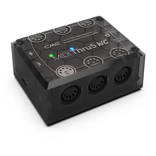 CME MIDI Thru5 WC - 1-in-5-out MIDI Interface - High-Speed MIDI Thru für die Übertragung aller MIDI-Daten - Hochpräziser 1-zu-5 MIDI Splitter