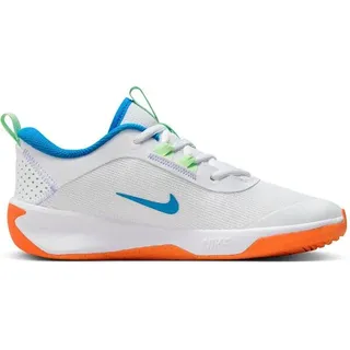 Nike Kinder Freizeitschuhe OMNI MULTI-COURT (GS), WHITE/PHOTO BLUE-VAPOR GREEN, 36 1⁄2