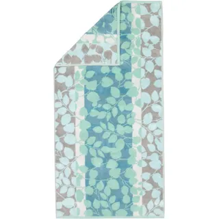 CAWÖ Noblesse Harmony Floral Handtuch 50 x 100 cm jade