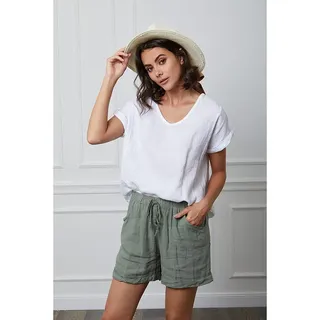 Fleur de Lin Leinen-Shirt "Fabius" in Weiß - S