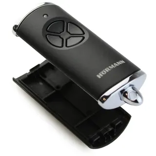 Hörmann Ersatz-Gehäuse Handsender HSE 4, für 4-Tasten, schwarz/Chrom