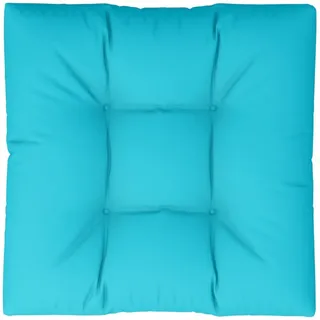 vidaXL Palettenkissen Türkis 80x80x12 cm Stoff