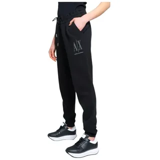 Armani Exchange Damen Jogger Schwarz Baumwolle Frühling/Sommer 283769, Größe XS