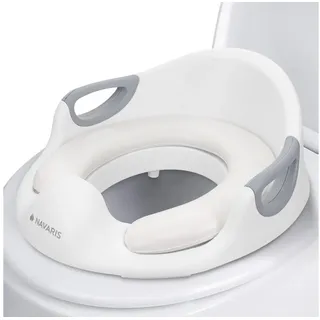 Navaris Kinder Toilettensitz WC Aufsatz - 12 Monate bis 7 Jahre - Baby Sitz Anti-Rutsch Polster Kloaufsatz - Griff und Spritzschutz - Toilettentrainer