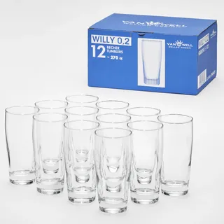VAN WELL Willi Transparent, Glas, Essen & Trinken, Gläser, Biergläser