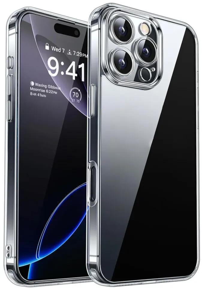 Schutzhülle für iPhone 16 Plus Kamera Case Panzerhülle Handyhülle Cover Tasche Transparent Smartphone Bumper