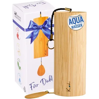 Koshi Klangspiel Aqua Wasser aus Bambusfurnier | Windspiel mit Geschenkverpackung | Geschenkbox