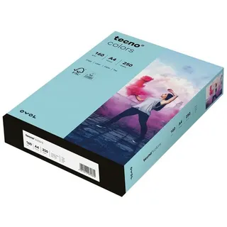 A4 160 g/qm 250 Blatt mittelblau
