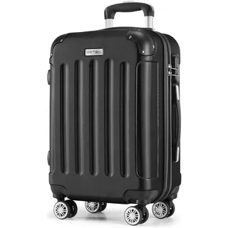 MERISH Reisekoffer Koffer Kofferset Trolleys Zwillingsrollen 3tlg. Hartschale in 9 Farben (Anthrazit, M)