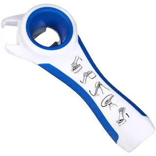 First Aid Only 5 in 1 Multi-Öffner | Hilfsmittel für Senioren - Glasöffner, Deckelöffner, Dosenöffner, Flaschenöffner, Kronkorkenöffner | Ergonomisch geformt für Links- und Rechtshänder | P-10009