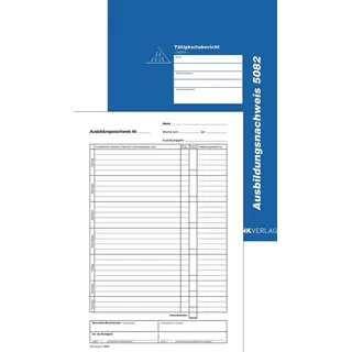 RNK RNK-Verlag Ausbildungsnachweis, tägliche Eintragungen Formularbuch 5082