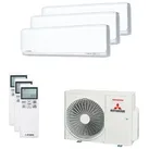 Klimaanlage Mitsubishi Heavy 3x SRK 35 ZSX-WF + SCM 60 ZS-W - 6,0 / 6,8kW Kühlen / Heizen