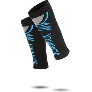 normani Beinstulpen 2 Paar Sport-Waden-Kompressionsstulpen ohne schneidenden Abschlussrand blau 38-45 cm (L)